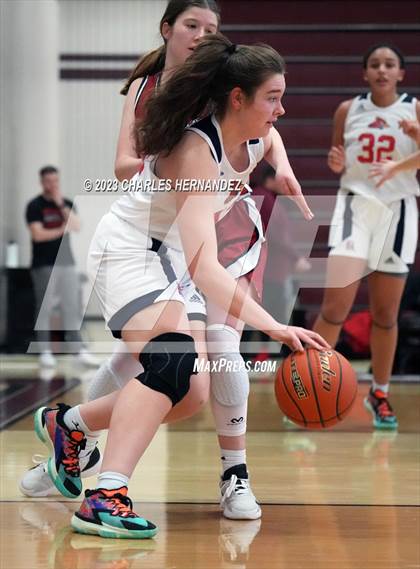 Thumbnail 2 in John Paul II vs Ursuline Academy (TAPPS 6A Regional Final) photogallery.