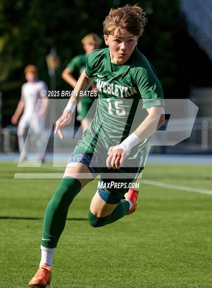 Thumbnail 2 in Paideia vs. Wesleyan (GHSA Private Round 3) photogallery.