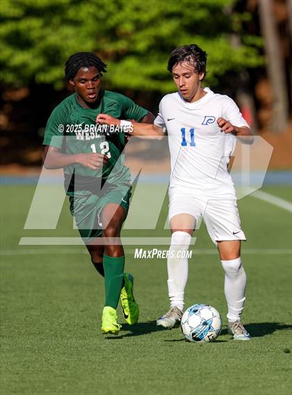 Thumbnail 1 in Paideia vs. Wesleyan (GHSA Private Round 3) photogallery.