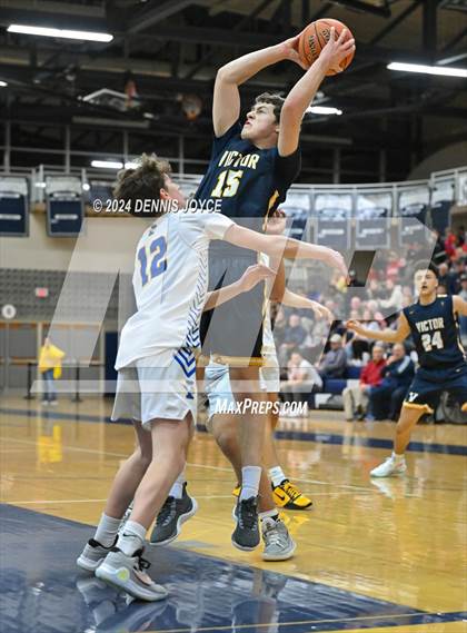 Thumbnail 2 in Victor @ Irondequoit(NYSPHSAA Section V Class AA Semi-Finals) photogallery.