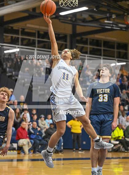 Thumbnail 2 in Victor @ Irondequoit(NYSPHSAA Section V Class AA Semi-Finals) photogallery.