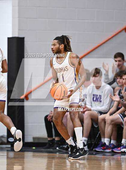 Thumbnail 2 in Dumas vs. Central Arkansas Christian (AAA 3A State Playoff second round) photogallery.