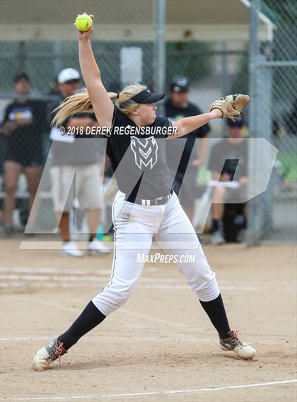 Thumbnail 2 in Broomfield vs Mountain View (Loveland Softball Showcase) photogallery.
