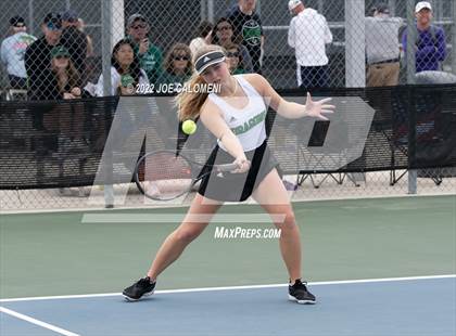 Thumbnail 2 in Bridgeland vs Southlake Carroll (UIL 6A Girls Doubles Tennis State Quarterfinal) photogallery.