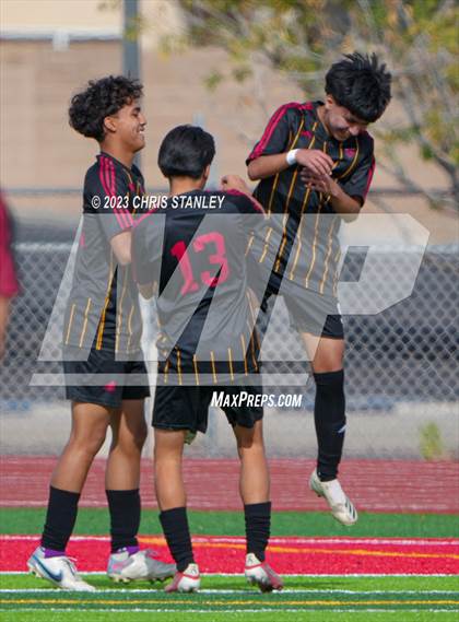 Thumbnail 1 in Glendale Prep Academy vs. Dysart photogallery.