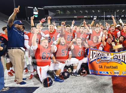 Thumbnail 1 in Notre Dame Prep vs. Centennial (AIA 5A Final - Awards Photos) photogallery.
