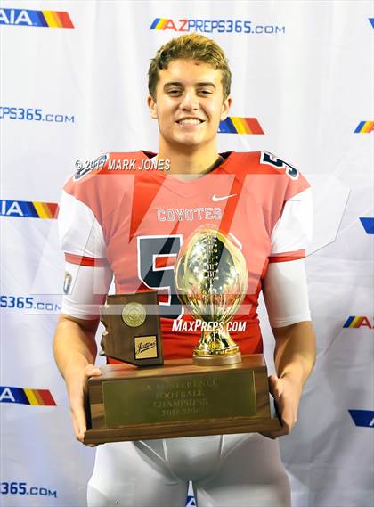 Thumbnail 1 in Notre Dame Prep vs. Centennial (AIA 5A Final - Awards Photos) photogallery.