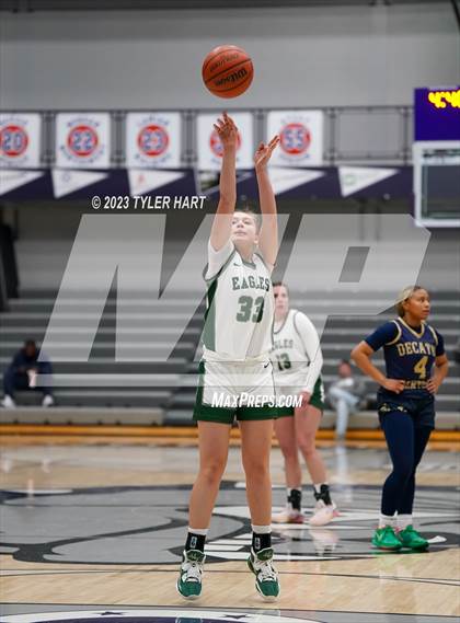 Thumbnail 3 in Zionsville vs Decatur Central (Sneakers for Santa Shootout) photogallery.