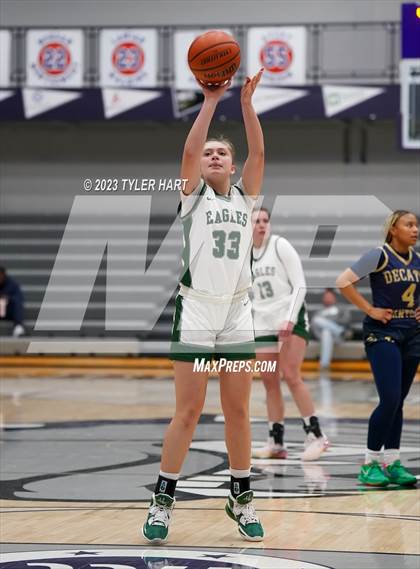 Thumbnail 2 in Zionsville vs Decatur Central (Sneakers for Santa Shootout) photogallery.