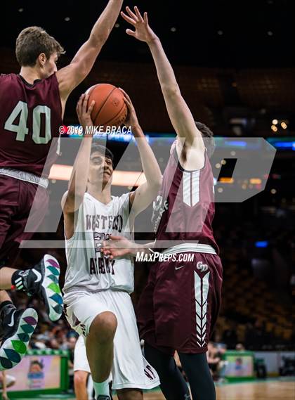 Thumbnail 3 in Groton-Dunstable vs Westford Academy (TD Garden Good Sports Invitational) photogallery.
