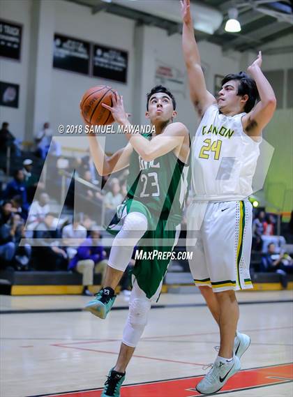 Thumbnail 2 in Granada Hills Charter vs canyon (Hart Holiday Classic) photogallery.