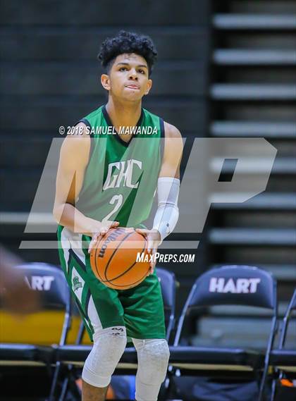 Thumbnail 2 in Granada Hills Charter vs canyon (Hart Holiday Classic) photogallery.
