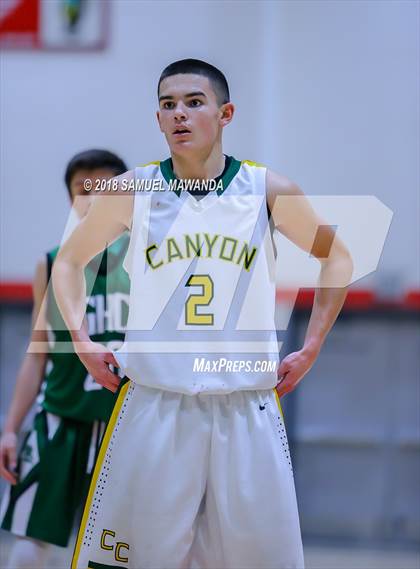 Thumbnail 1 in Granada Hills Charter vs canyon (Hart Holiday Classic) photogallery.