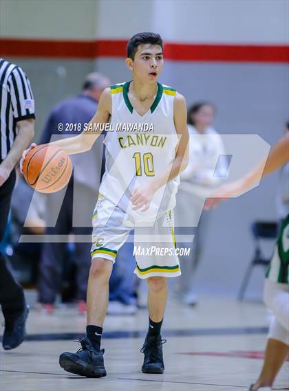 Thumbnail 1 in Granada Hills Charter vs canyon (Hart Holiday Classic) photogallery.