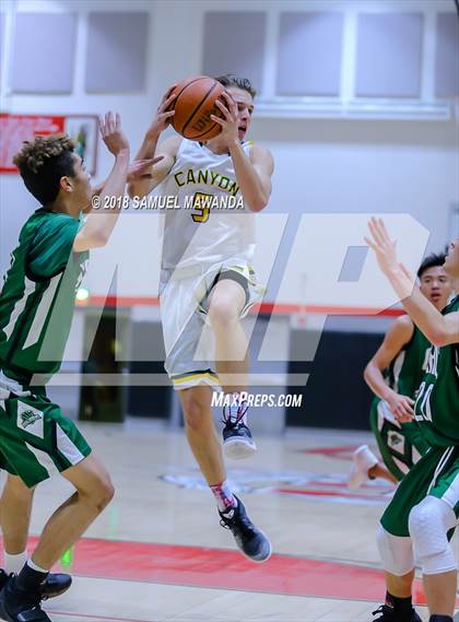 Thumbnail 2 in Granada Hills Charter vs canyon (Hart Holiday Classic) photogallery.