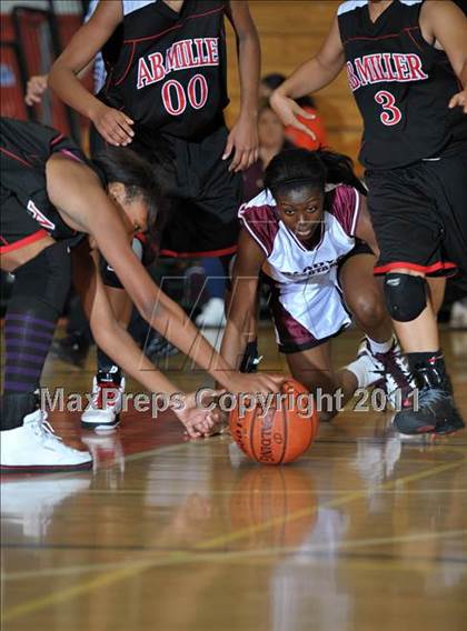 Thumbnail 2 in Cimarron-Memorial vs. Miller (Lady Bears Holiday Classic Consolation Final) photogallery.