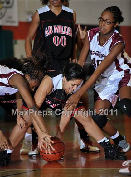 Thumbnail 2 in Cimarron-Memorial vs. Miller (Lady Bears Holiday Classic Consolation Final) photogallery.