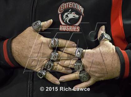 Thumbnail 3 in Centennial @ Mater Dei (CIF SS Semifinal) photogallery.