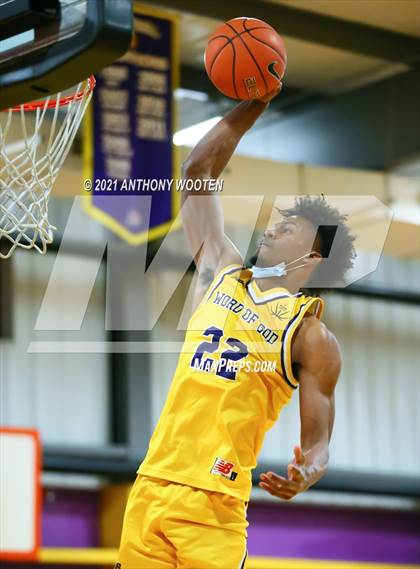 Thumbnail 3 in Winston-Salem Christian National vs Word of God Christian Academy (Capital City New Years Showcase) photogallery.
