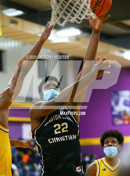 Thumbnail 3 in Winston-Salem Christian National vs Word of God Christian Academy (Capital City New Years Showcase) photogallery.