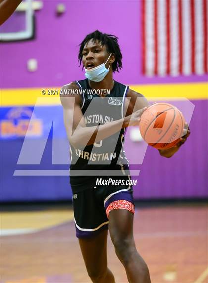Thumbnail 2 in Winston-Salem Christian National vs Word of God Christian Academy (Capital City New Years Showcase) photogallery.