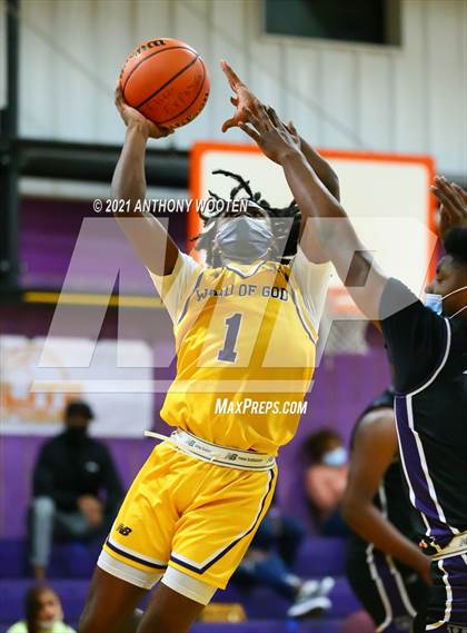 Thumbnail 2 in Winston-Salem Christian National vs Word of God Christian Academy (Capital City New Years Showcase) photogallery.