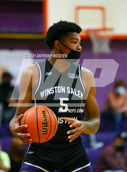 Thumbnail 3 in Winston-Salem Christian National vs Word of God Christian Academy (Capital City New Years Showcase) photogallery.