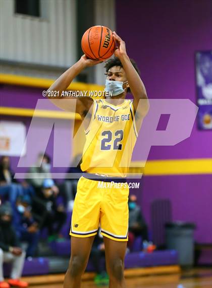 Thumbnail 2 in Winston-Salem Christian National vs Word of God Christian Academy (Capital City New Years Showcase) photogallery.