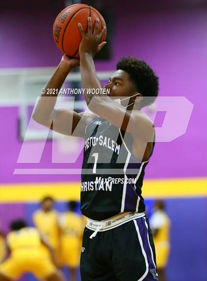 Thumbnail 3 in Winston-Salem Christian National vs Word of God Christian Academy (Capital City New Years Showcase) photogallery.