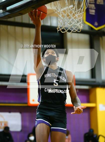 Thumbnail 3 in Winston-Salem Christian National vs Word of God Christian Academy (Capital City New Years Showcase) photogallery.