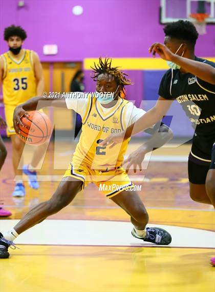 Thumbnail 1 in Winston-Salem Christian National vs Word of God Christian Academy (Capital City New Years Showcase) photogallery.