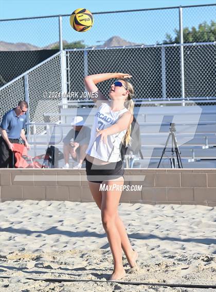 Thumbnail 3 in Arcadia vs. Valley Christian (AIA DII Pairs Round 1 Playoff) photogallery.