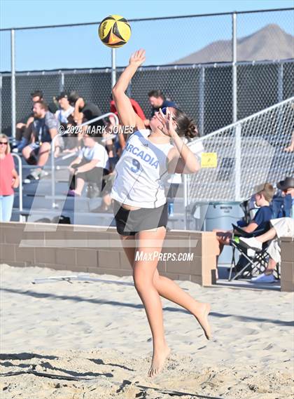 Thumbnail 1 in Arcadia vs. Valley Christian (AIA DII Pairs Round 1 Playoff) photogallery.
