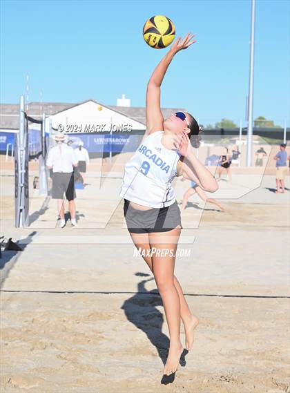 Thumbnail 2 in Arcadia vs. Valley Christian (AIA DII Pairs Round 1 Playoff) photogallery.