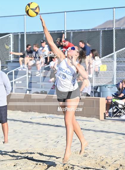 Thumbnail 1 in Arcadia vs. Valley Christian (AIA DII Pairs Round 1 Playoff) photogallery.