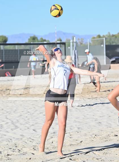 Thumbnail 2 in Arcadia vs. Valley Christian (AIA DII Pairs Round 1 Playoff) photogallery.