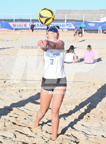 Thumbnail 3 in Arcadia vs. Valley Christian (AIA DII Pairs Round 1 Playoff) photogallery.