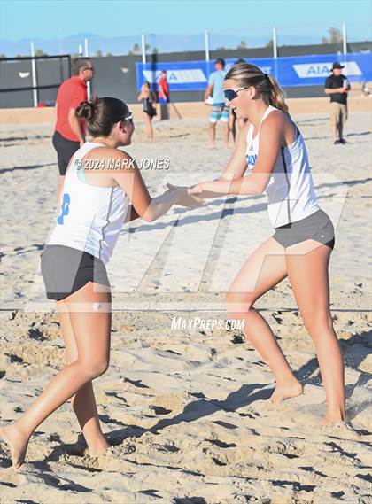 Thumbnail 2 in Arcadia vs. Valley Christian (AIA DII Pairs Round 1 Playoff) photogallery.