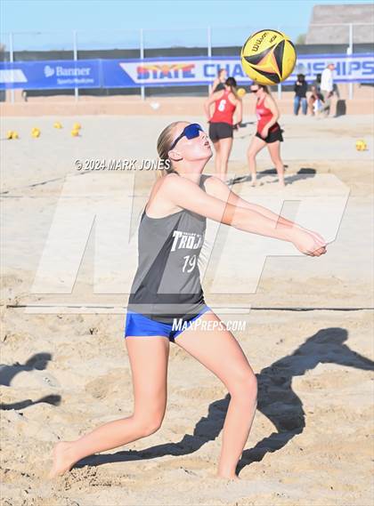 Thumbnail 2 in Arcadia vs. Valley Christian (AIA DII Pairs Round 1 Playoff) photogallery.