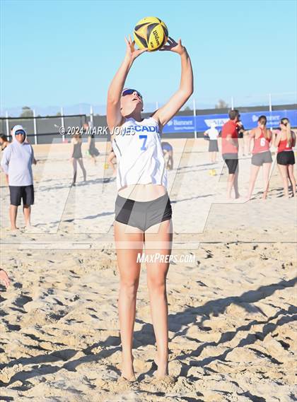 Thumbnail 3 in Arcadia vs. Valley Christian (AIA DII Pairs Round 1 Playoff) photogallery.