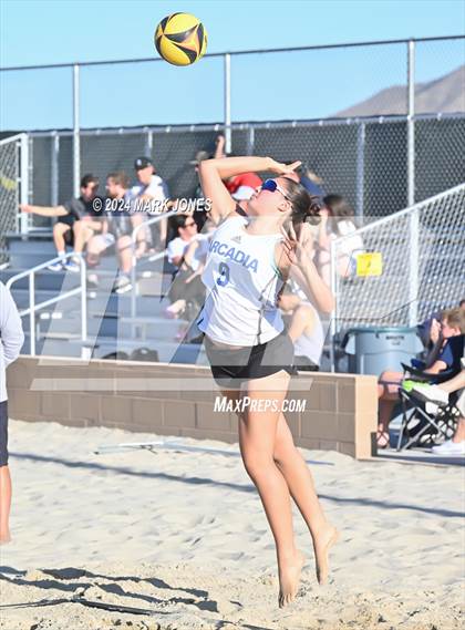 Thumbnail 3 in Arcadia vs. Valley Christian (AIA DII Pairs Round 1 Playoff) photogallery.