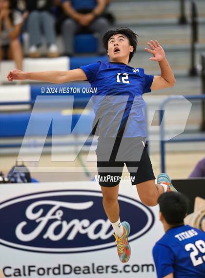 Thumbnail 2 in San Marino vs. Sage Hill (CIF-SS D5 Boys Volleyball Finals) photogallery.