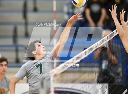 Thumbnail 3 in San Marino vs. Sage Hill (CIF-SS D5 Boys Volleyball Finals) photogallery.