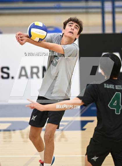 Thumbnail 2 in San Marino vs. Sage Hill (CIF-SS D5 Boys Volleyball Finals) photogallery.