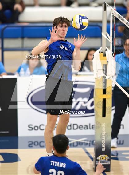Thumbnail 1 in San Marino vs. Sage Hill (CIF-SS D5 Boys Volleyball Finals) photogallery.