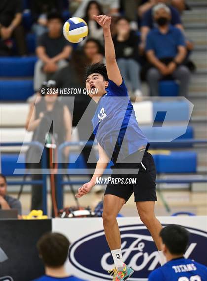 Thumbnail 1 in San Marino vs. Sage Hill (CIF-SS D5 Boys Volleyball Finals) photogallery.