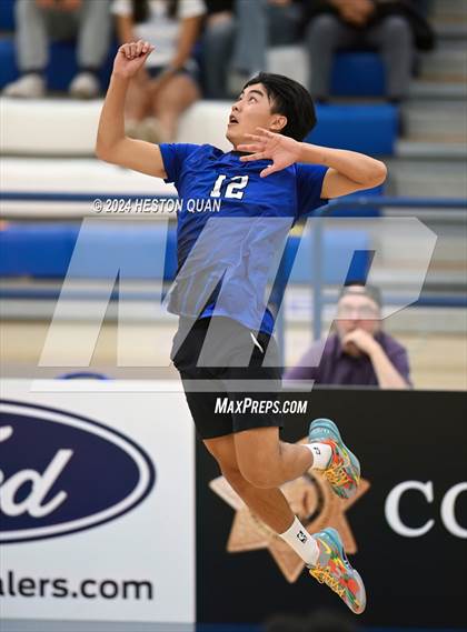 Thumbnail 3 in San Marino vs. Sage Hill (CIF-SS D5 Boys Volleyball Finals) photogallery.