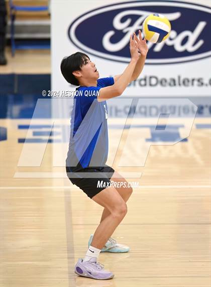 Thumbnail 1 in San Marino vs. Sage Hill (CIF-SS D5 Boys Volleyball Finals) photogallery.