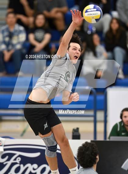 Thumbnail 3 in San Marino vs. Sage Hill (CIF-SS D5 Boys Volleyball Finals) photogallery.
