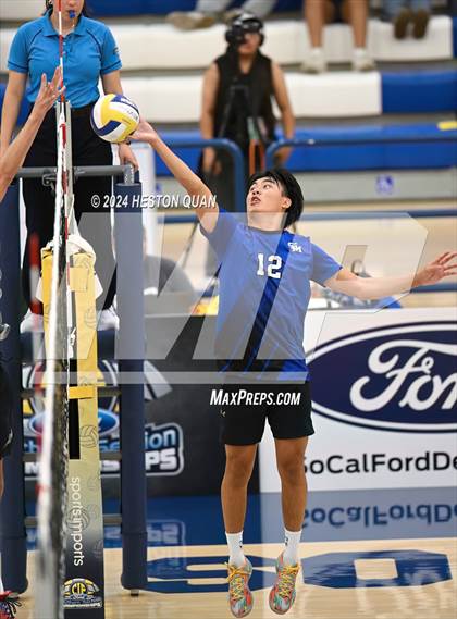 Thumbnail 1 in San Marino vs. Sage Hill (CIF-SS D5 Boys Volleyball Finals) photogallery.
